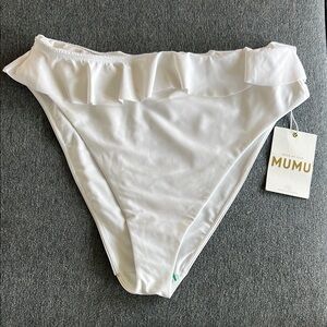 Show Me Your MuMu White Bikini Bottom